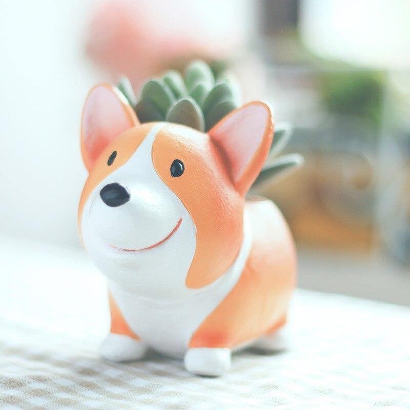 Corgi Succulent Planter