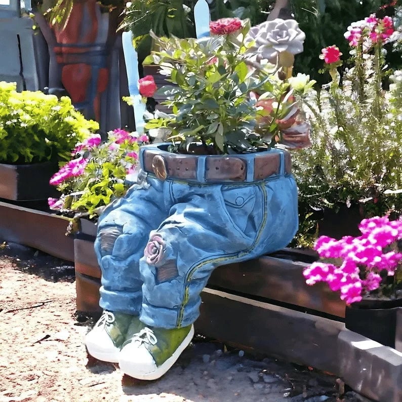 🔥Last Day 50% OFF🔥Uniquely Crafted Denim Flower Pots