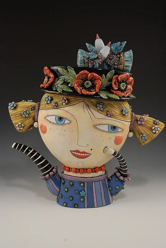 🔥Clearance Sale 70% OFF 🌈Beautiful Girl Creative Teapot Ornaments