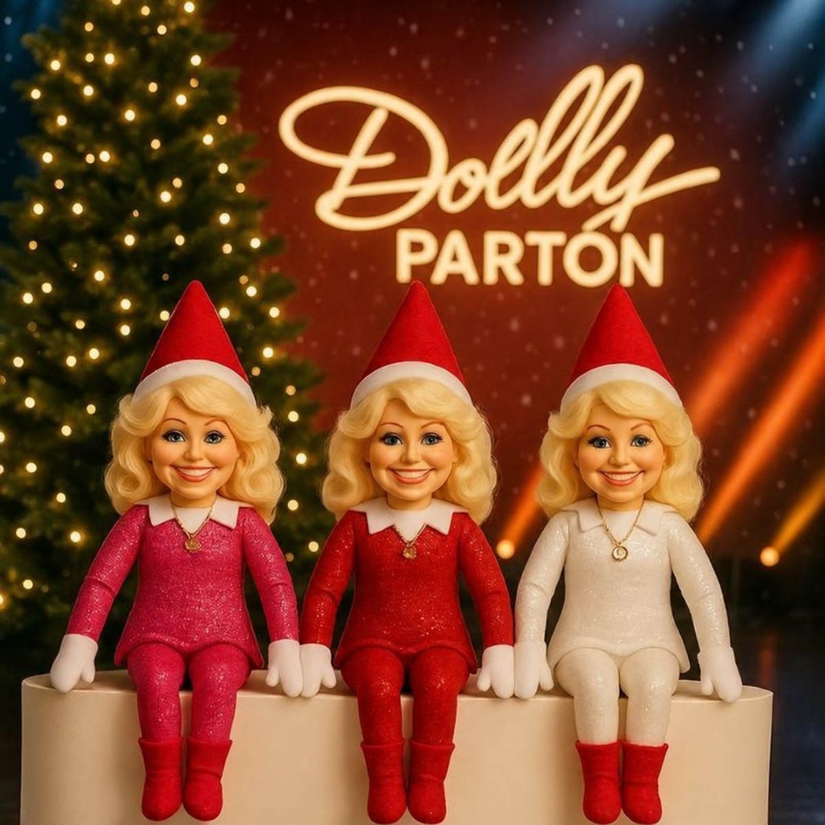 D* P On A Stoop Christmas Elf Doll
