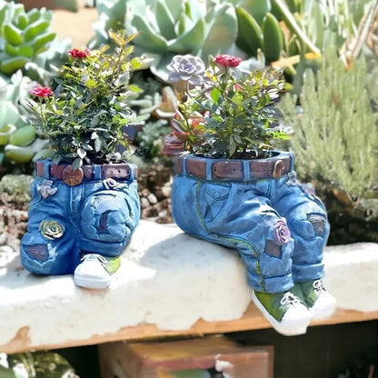 🔥Last Day 50% OFF🔥Uniquely Crafted Denim Flower Pots