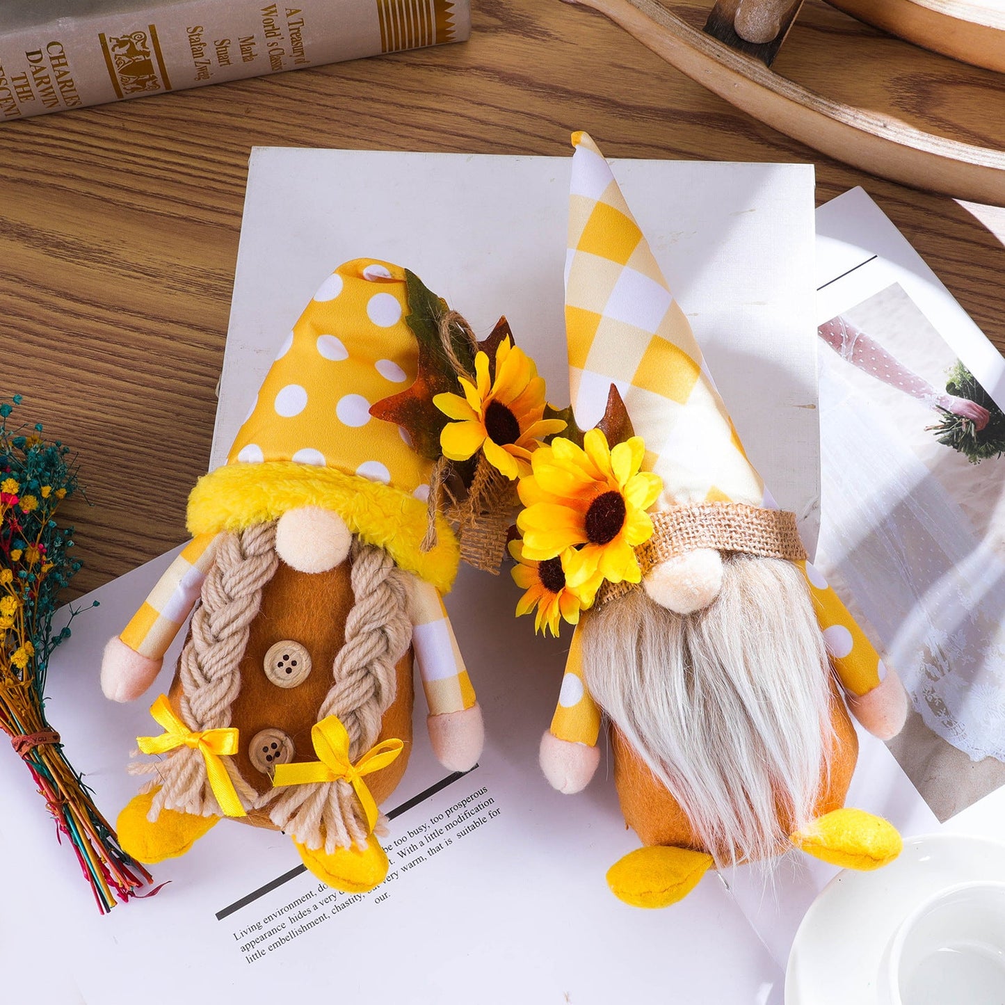 Sunflower Harvest Gnome