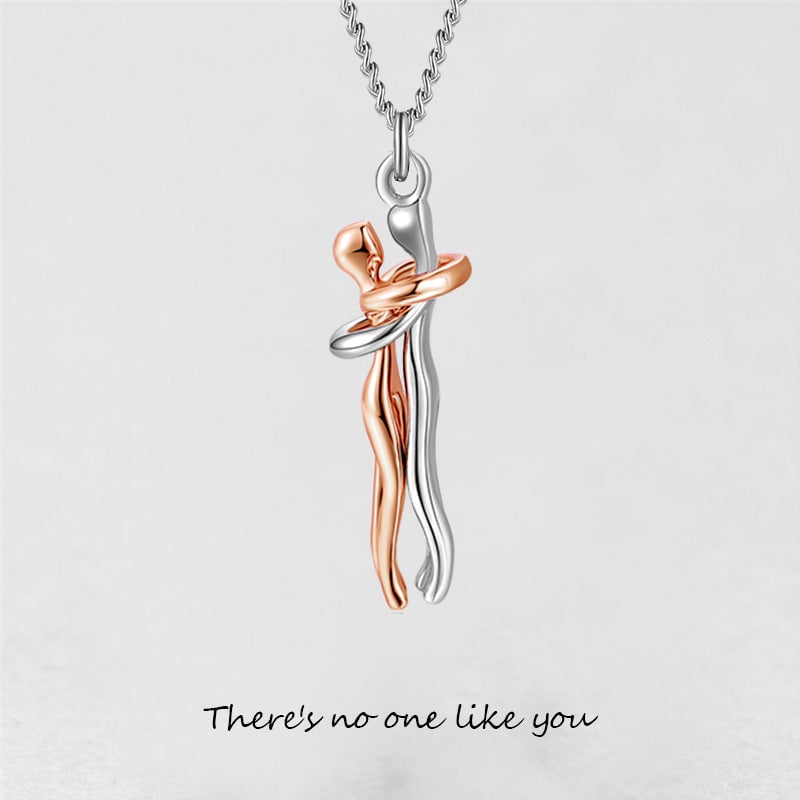 '' There's No One Like You '' Hug Necklace
