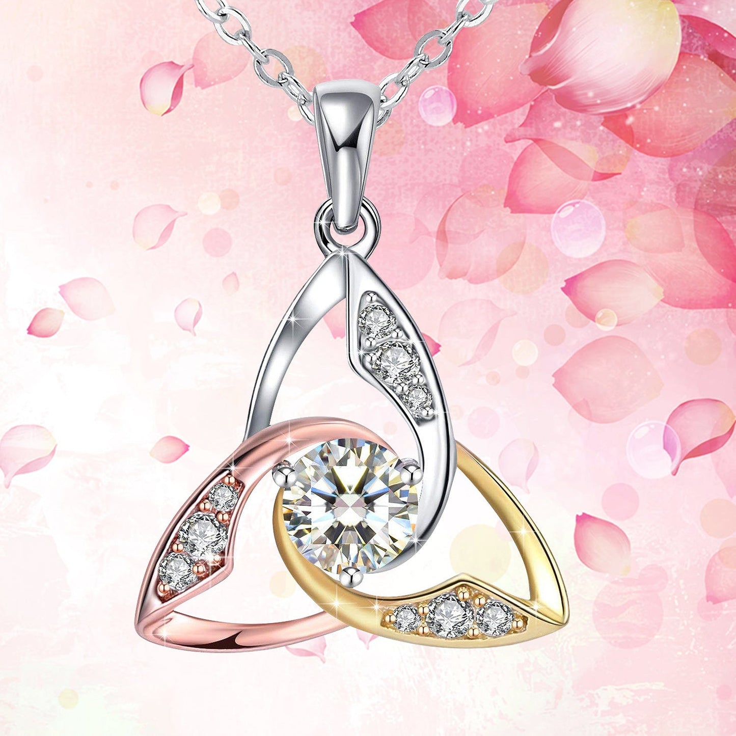 '' I Love You To Infinity And Beyond '' Celtic Love Necklace