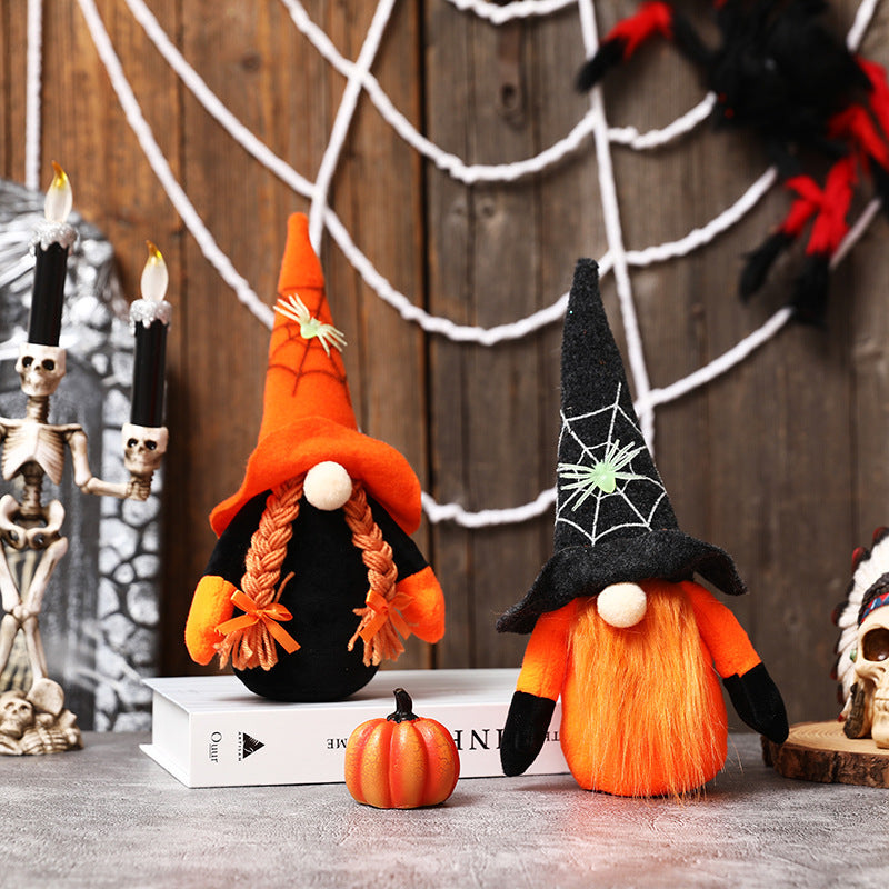 Halloween Witch Hat Spider Gnome