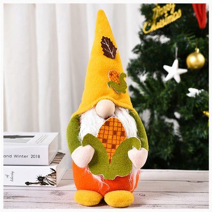 Harvest Corn and Acorn Gnome