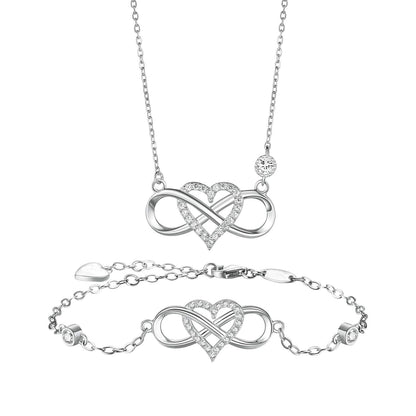 ''I Love You To Infinity And Beyond '' Infinity Love Necklace