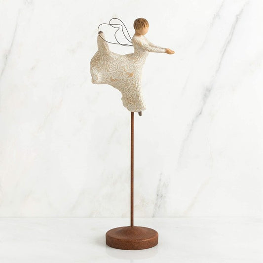 Dance of Life Angel Figurine on Stand