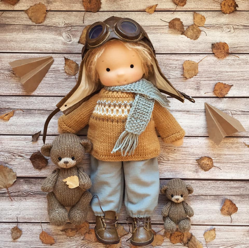 Handmade Knitted Doll - Cindy