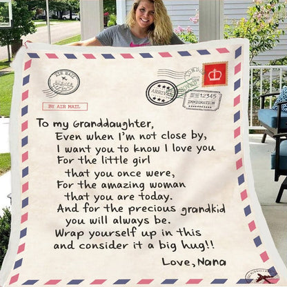 🎁Granddaughter's Gift -Letter Blanket (49% OFF TODAY)