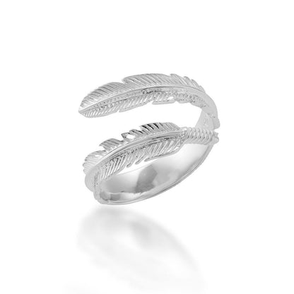 '' I Will Be Always Here With You '' Plume Ring