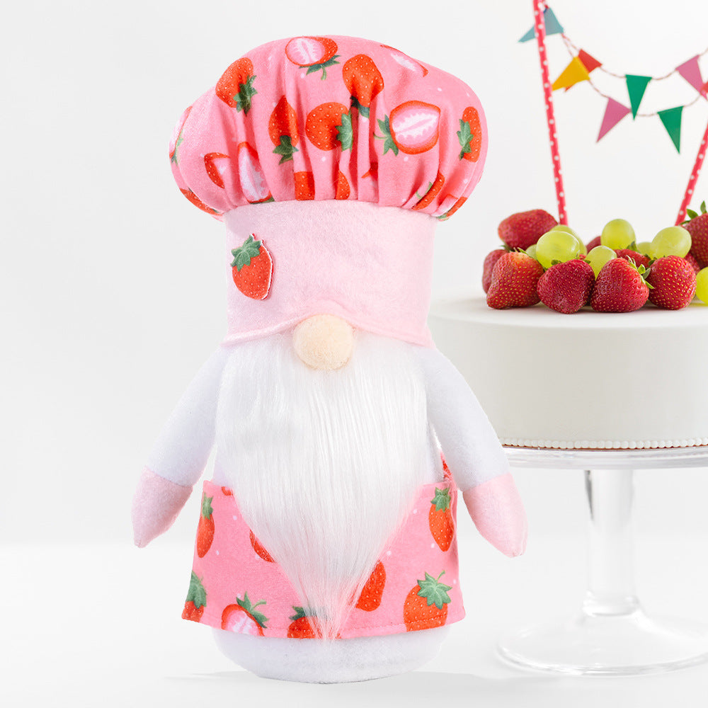 Strawberry Chef Gnome