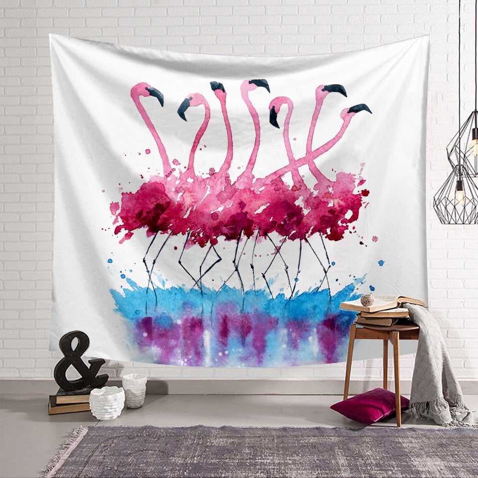 🎁Flamingo Style Wall Hanging Blanket ( 49% OFF Today )