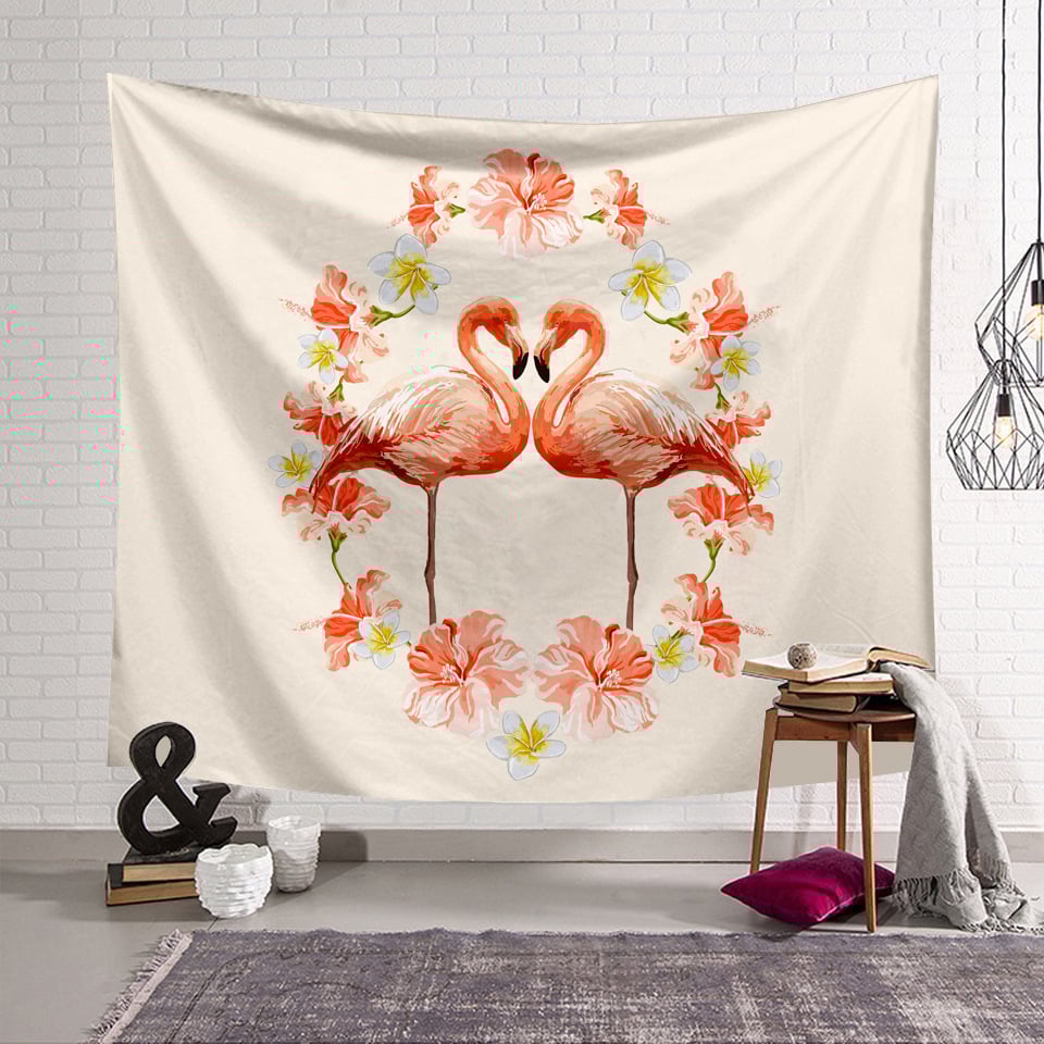 🎁Flamingo Style Wall Hanging Blanket ( 49% OFF Today )
