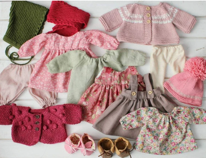 Handmade Knitted Doll - Christine