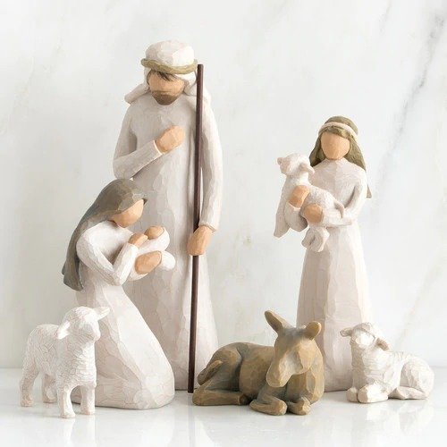 Nativity Figurines, 6 piece set Table Runner