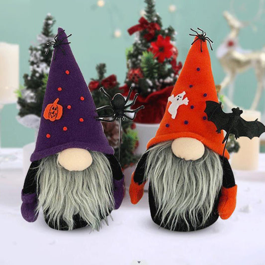 Hlloween Spider&Bat Gnome