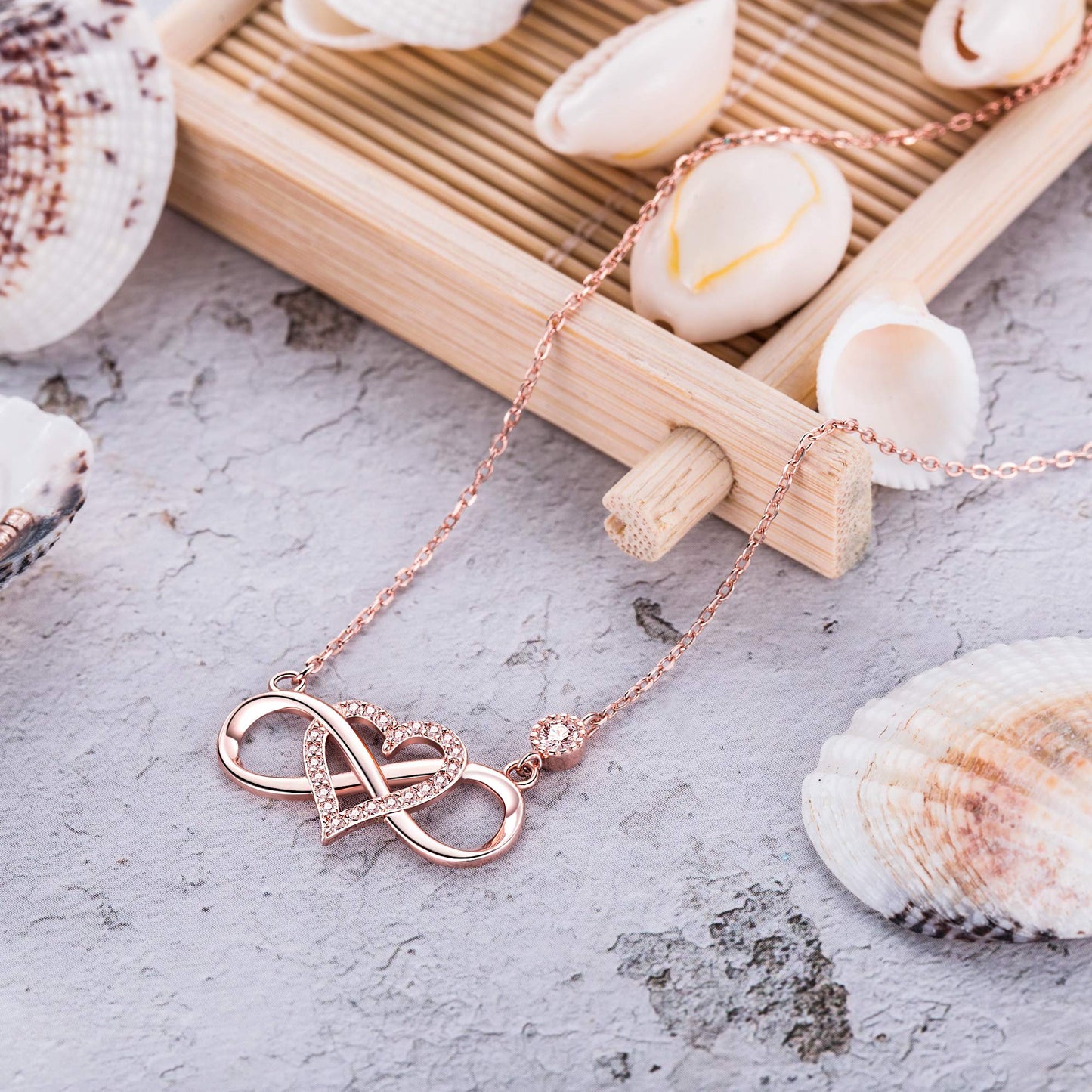 ''I Love You To Infinity And Beyond '' Infinity Love Necklace