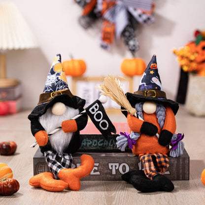 Halloween Witch Hat Leggy Gnome