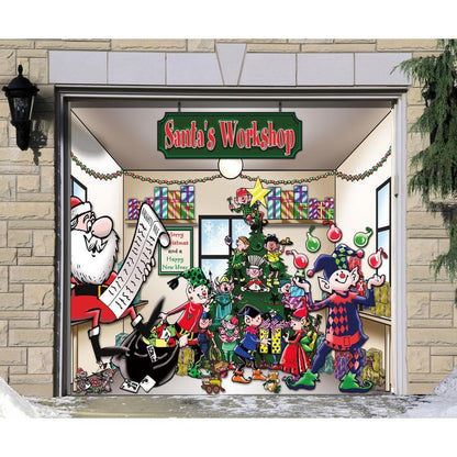 Santa's Workshop Garage Door