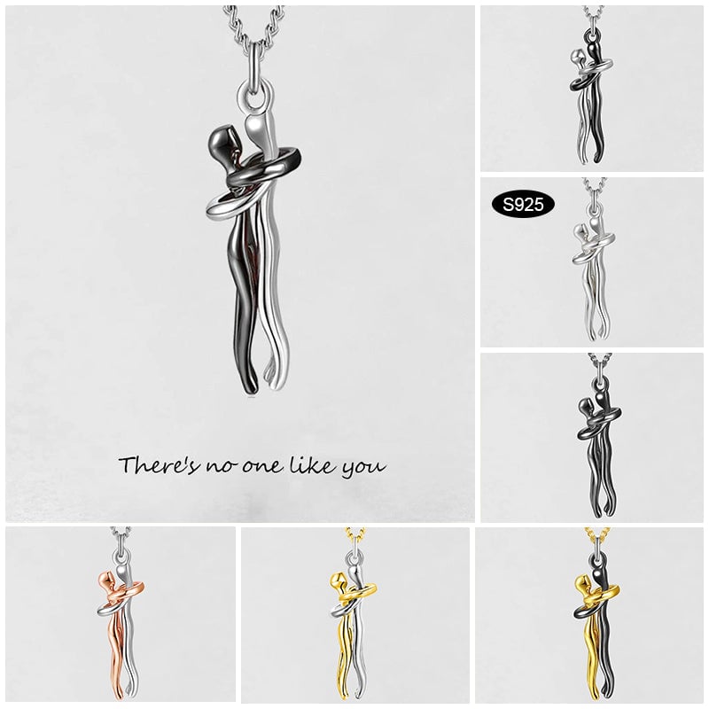 '' There's No One Like You '' Hug Necklace