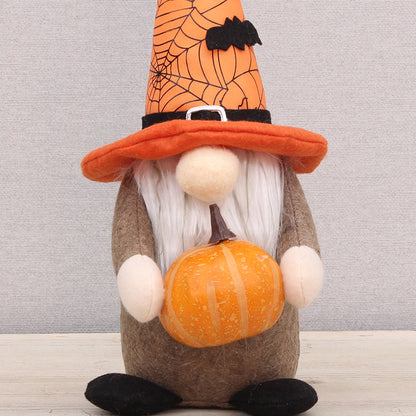 Halloween Pumpkin Bat Gnome