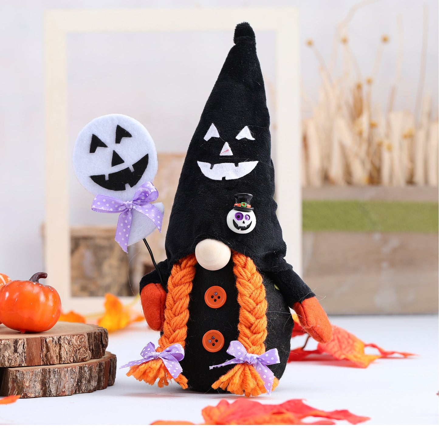 Halloween Black Gnome