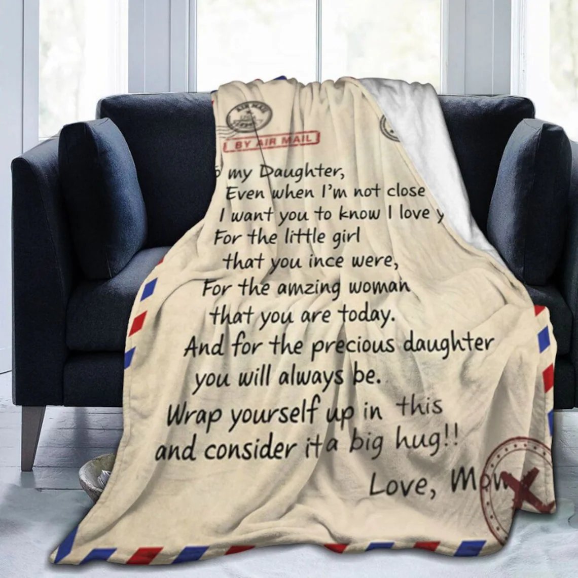 🎁Daughter's Gift - Letter Blanket Gift- Sweet Words To My Daughter (49% OFF TODAY)