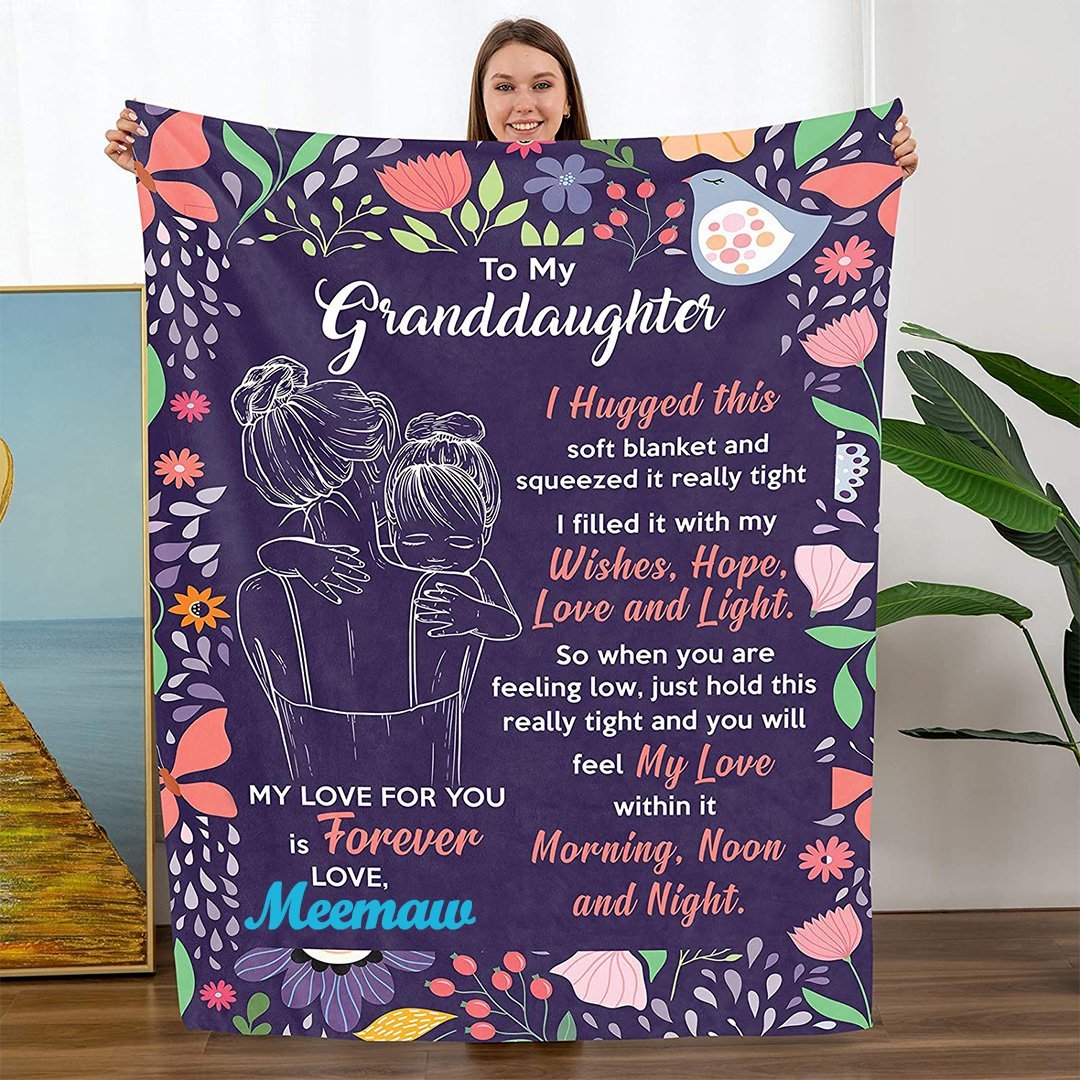 🎁Granddaughter's Gift-Sweet Words Blanket (49% OFF TODAY)