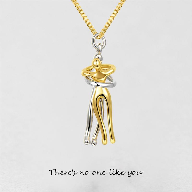 '' There's No One Like You '' Hug Necklace