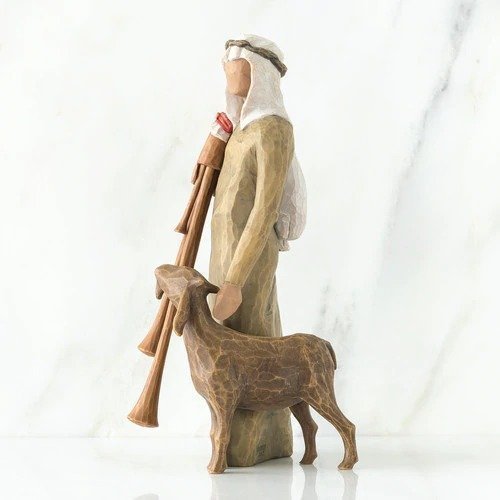 Zampognaro Shepherd with Bagpipe Nativity Figurine