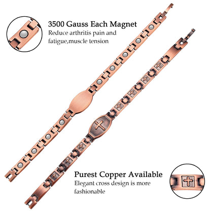 '' Walk with lord '' Cross Bracelet