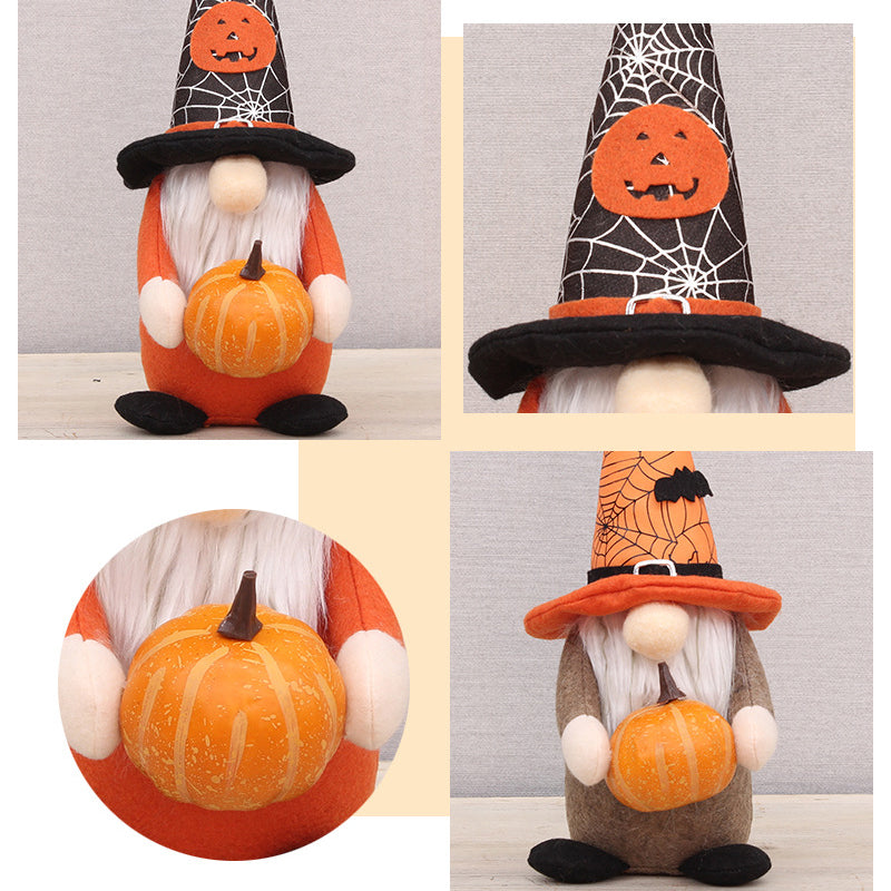 Halloween Pumpkin Bat Gnome