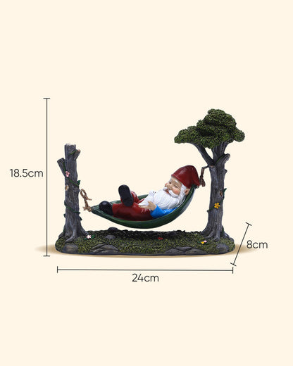 Garden Gnome Hammock Figurines