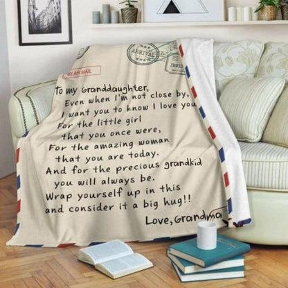 🎁Granddaughter's Gift -Letter Blanket (49% OFF TODAY)