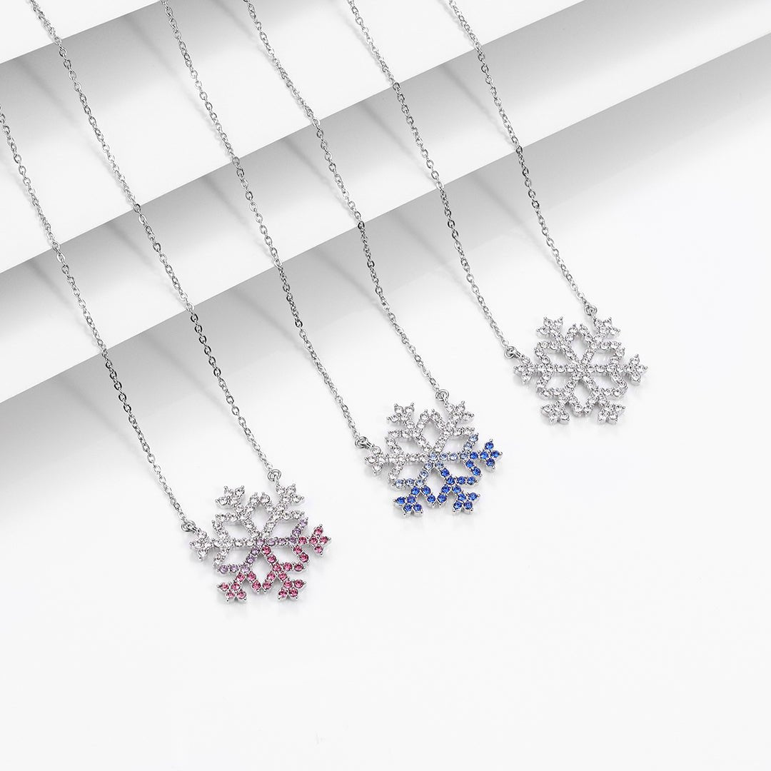 '' We are like a snowflake '' Snowflake Necklace