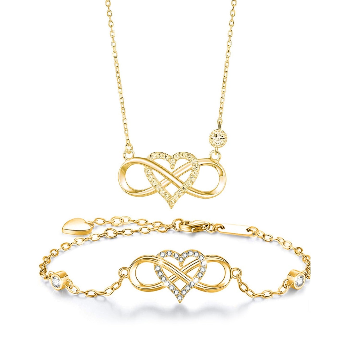''I Love You To Infinity And Beyond '' Infinity Love Necklace
