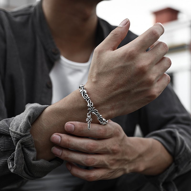 '' Your Life Depends On Yourself '' Cross Bracelet