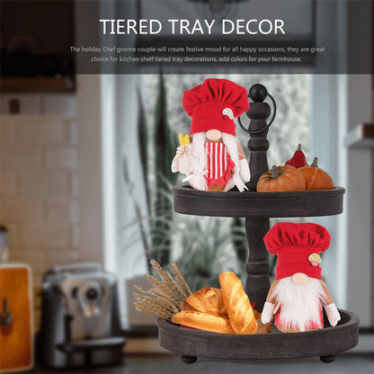 Red Knit Kitchen Chef Gnome