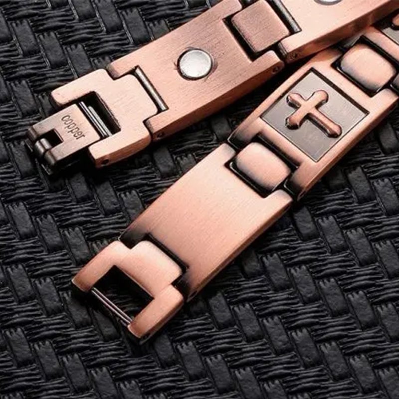 '' Walk with lord '' Cross Bracelet