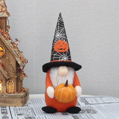 Halloween Pumpkin Bat Gnome
