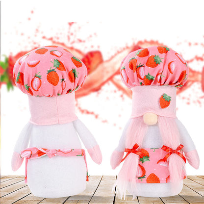 Strawberry Chef Gnome