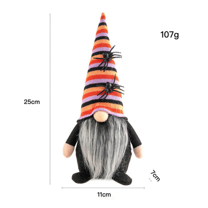 Halloween Striped Hat Gnome
