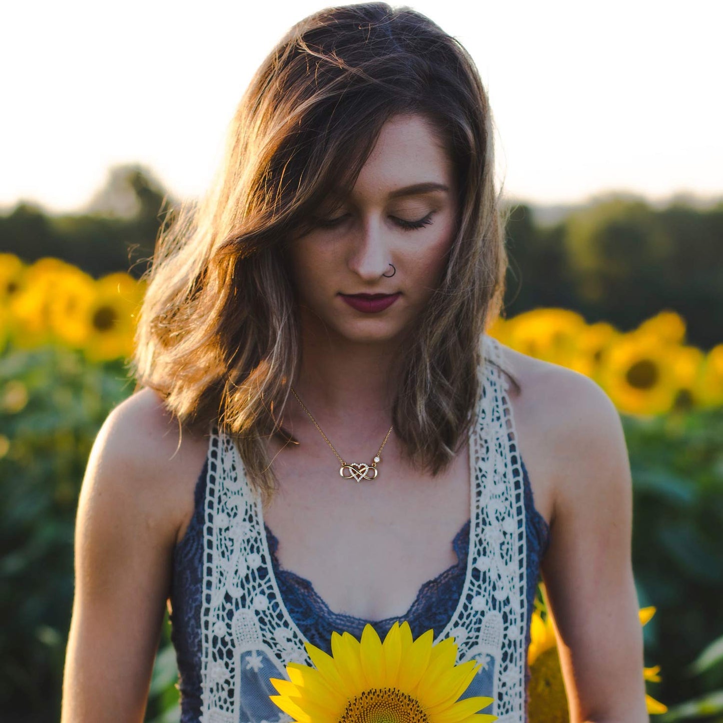 ''I Love You To Infinity And Beyond '' Infinity Love Necklace