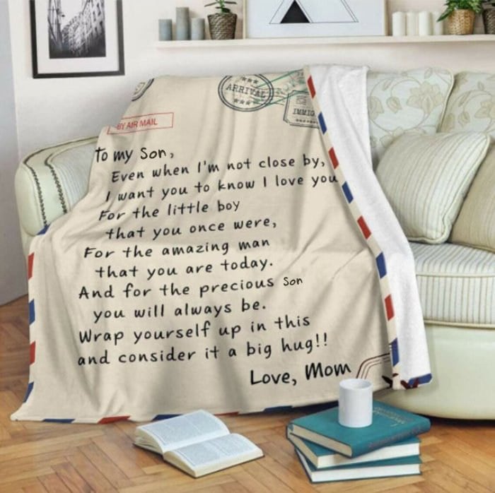 🎁Son's Gift - Letter Blanket- Sweet Words To My Son (49% OFF TODAY)