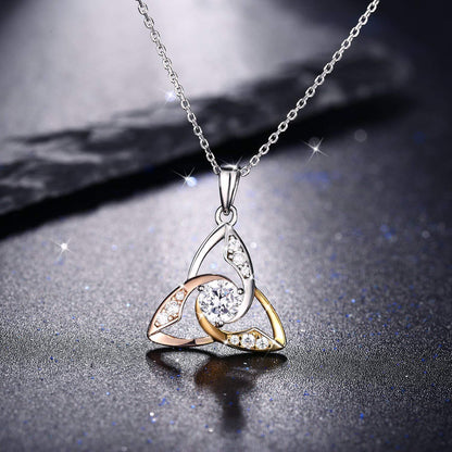 '' I Love You To Infinity And Beyond '' Celtic Love Necklace