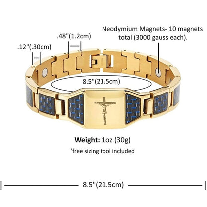 '' Walk with Lord '' Cross Bracelet