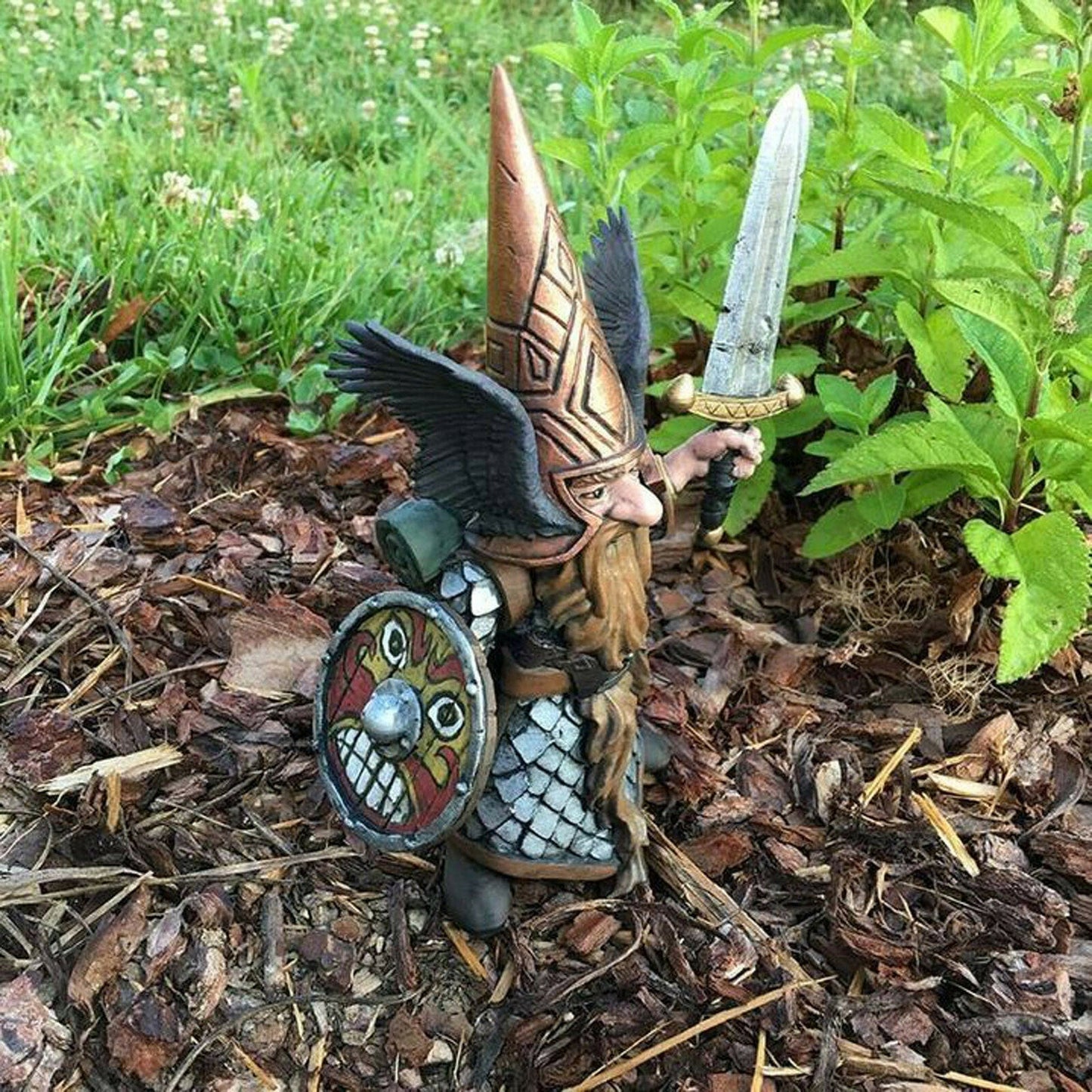 Fighting Garden Gnome Statue Guard Your Garden