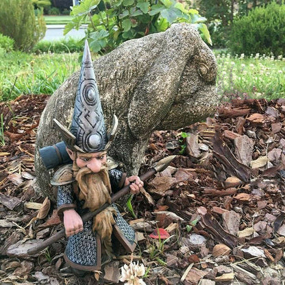 Fighting Garden Gnome Statue Guard Your Garden