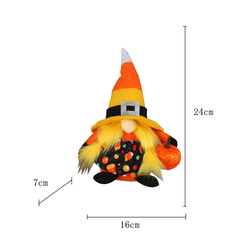 Halloween Bat Pumpkin Gnome